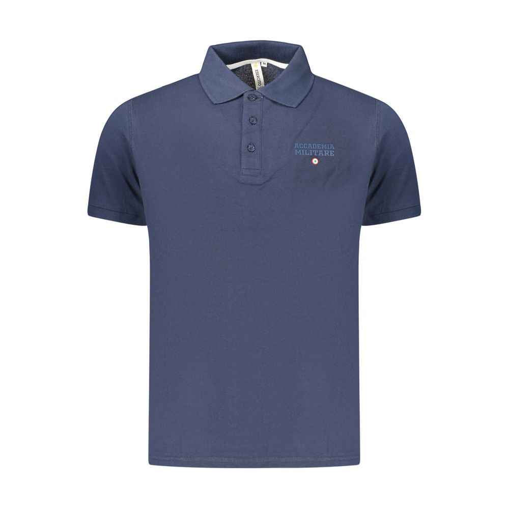 Blue Cotton Men's Polo Shirt