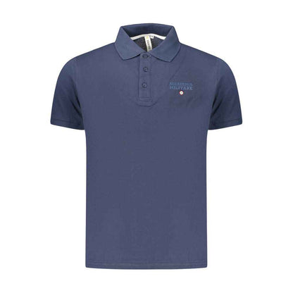 Blue Cotton Men's Polo Shirt