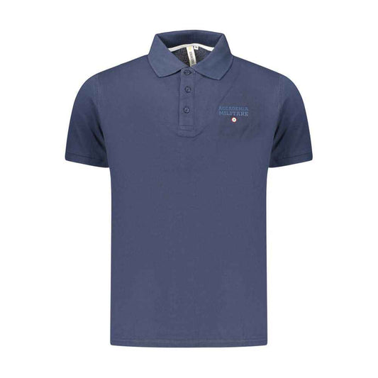 Blue Cotton Men's Polo Shirt