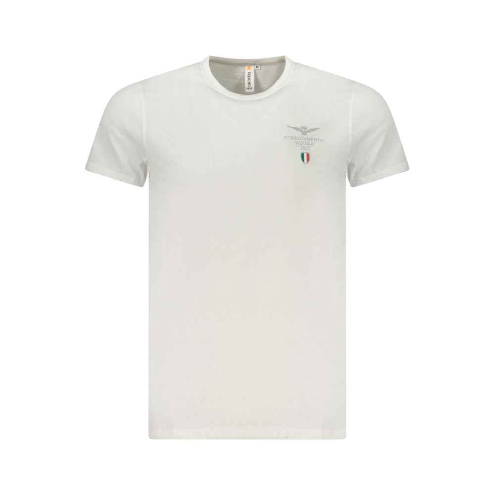 White Cotton Men's T-Shirt
