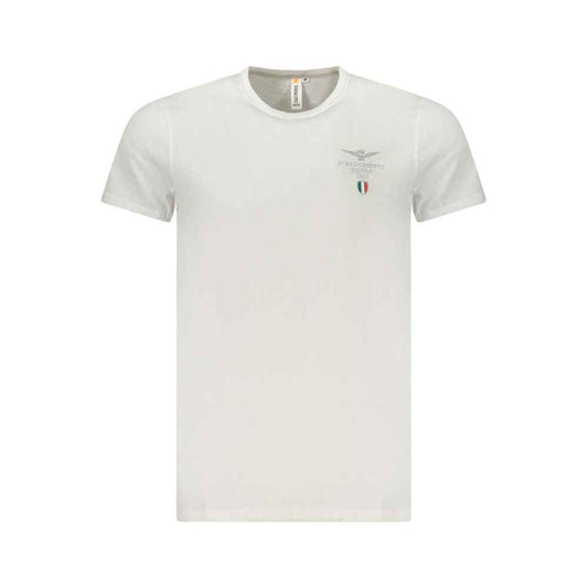 White Cotton Men's T-Shirt