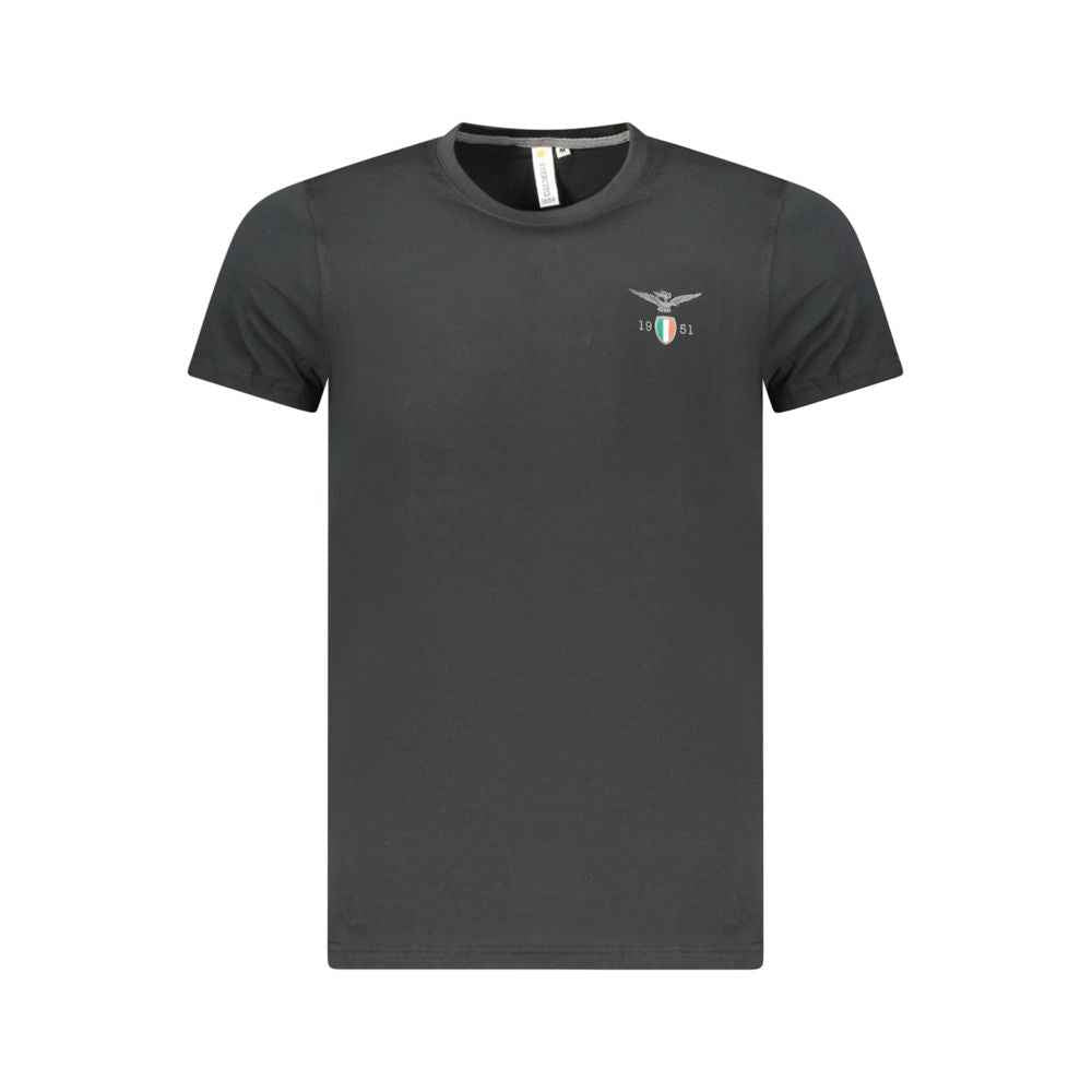 Black Cotton Men's T-Shirt
