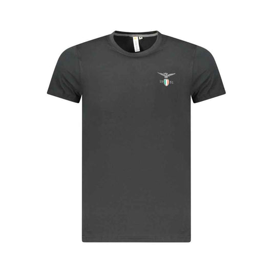 Black Cotton Men's T-Shirt