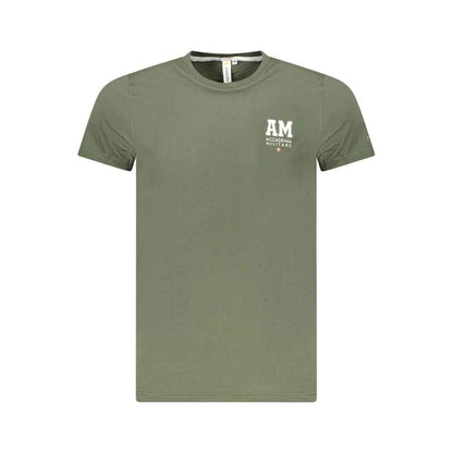 Green Cotton Men's T-Shirt
