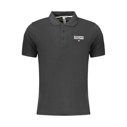 Black Cotton Men's Polo Shirt
