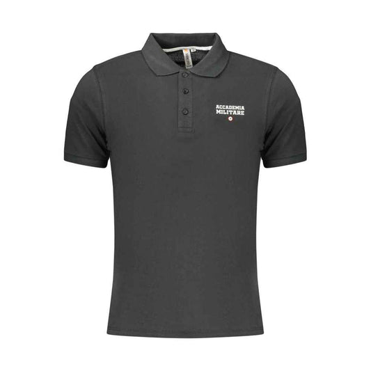 Black Cotton Men's Polo Shirt