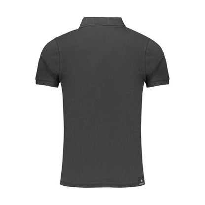 Black Cotton Men's Polo Shirt