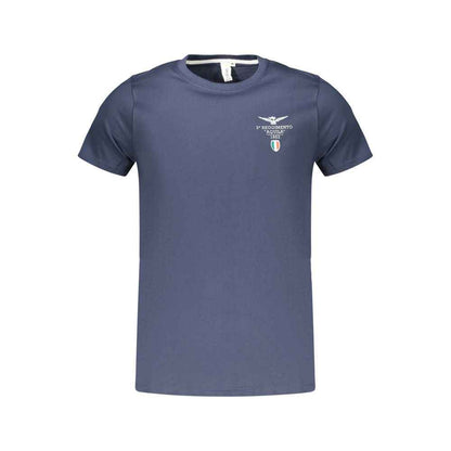 Blue Cotton Men's T-Shirt