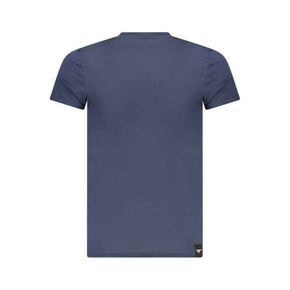 Blue Cotton Men's T-Shirt