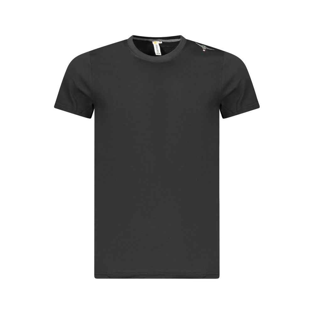 Black Cotton Men's T-Shirt