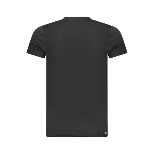 Black Cotton Men's T-Shirt