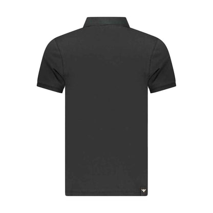 Black Cotton Men's Polo Shirt