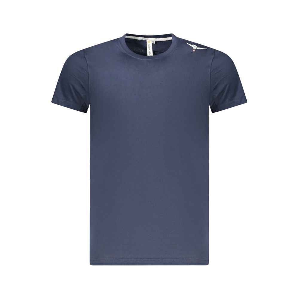 Blue Cotton Men's T-Shirt