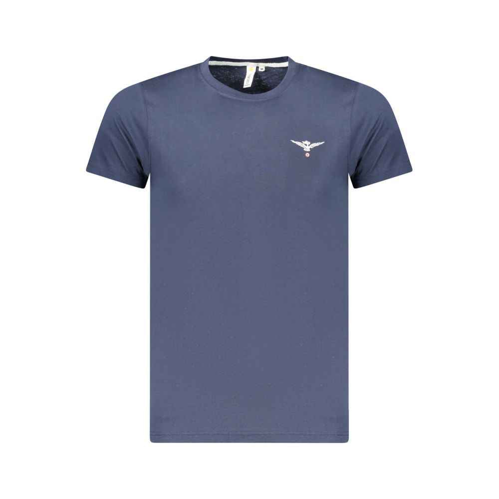 Blue Cotton Men's T-Shirt