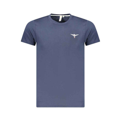 Blue Cotton Men's T-Shirt