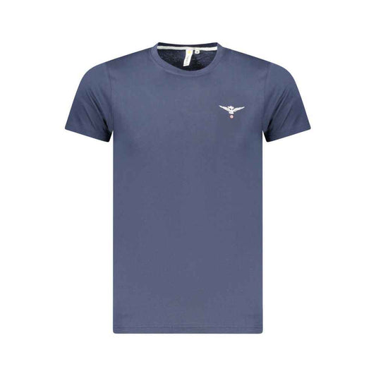Blue Cotton Men's T-Shirt