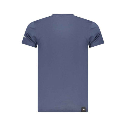 Blue Cotton Men's T-Shirt