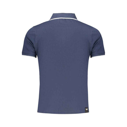Blue Cotton Men's Polo Shirt