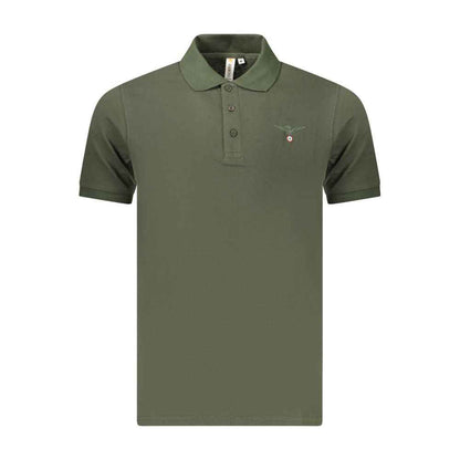 Green Cotton Men's Polo