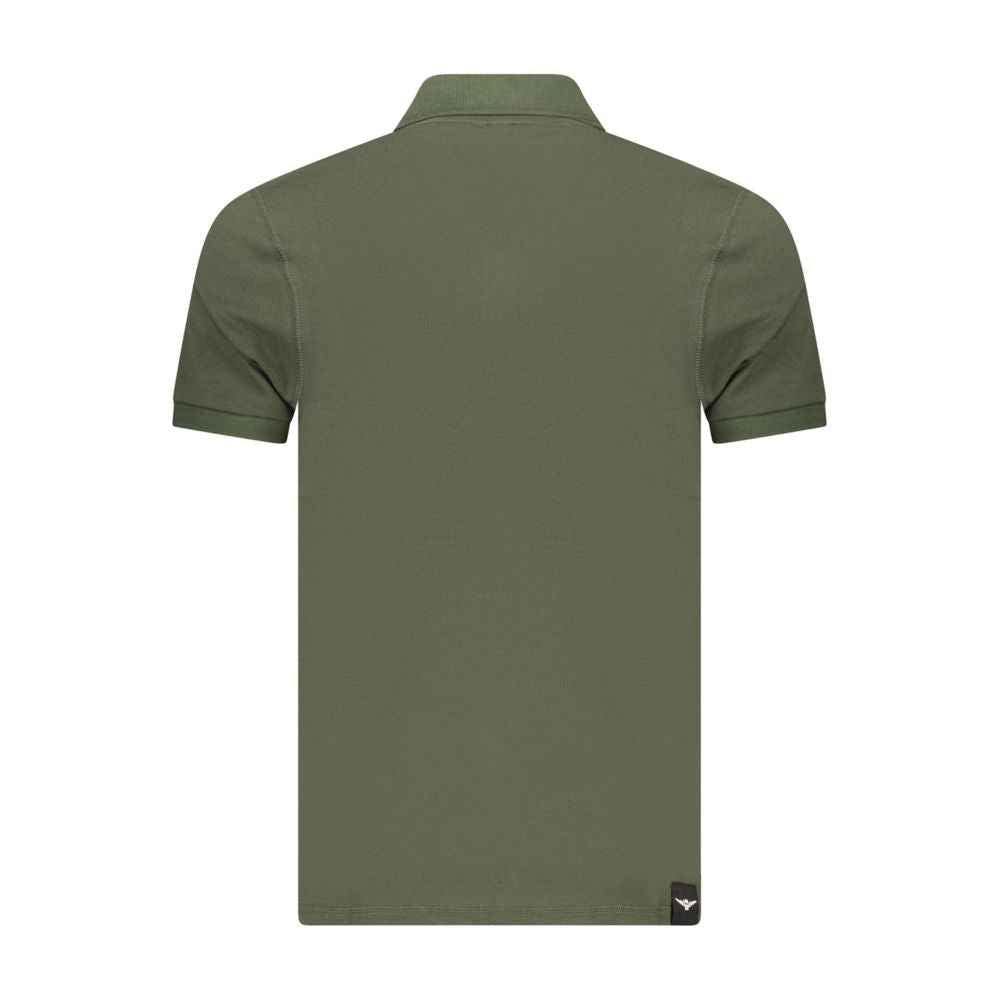 Green Cotton Men's Polo