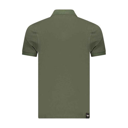 Green Cotton Men's Polo