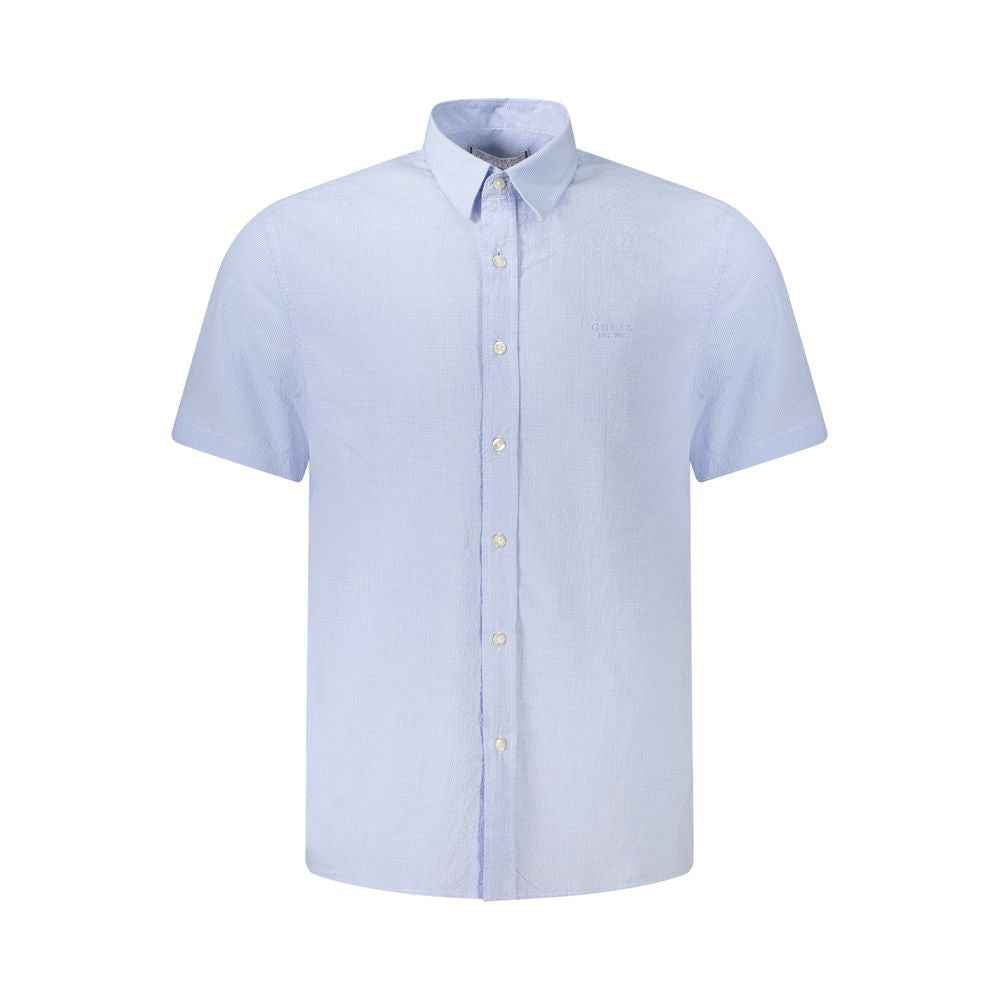 Light Blue Cotton Men's Shirt
