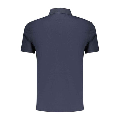 Blue Cotton Men's Polo Shirt