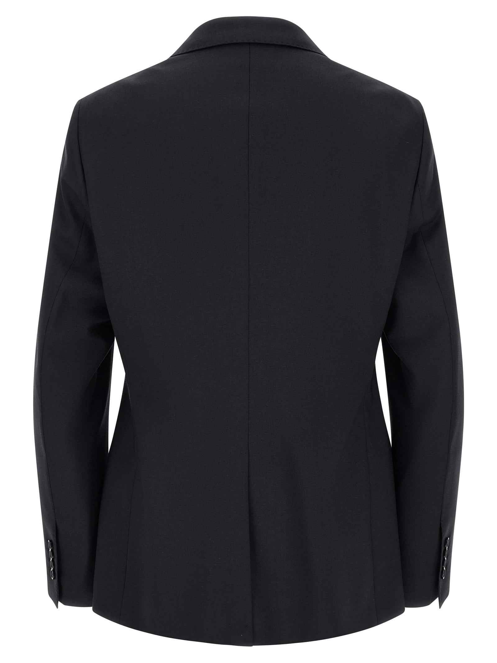 Blue Virgin Wool Two-Piece Suit