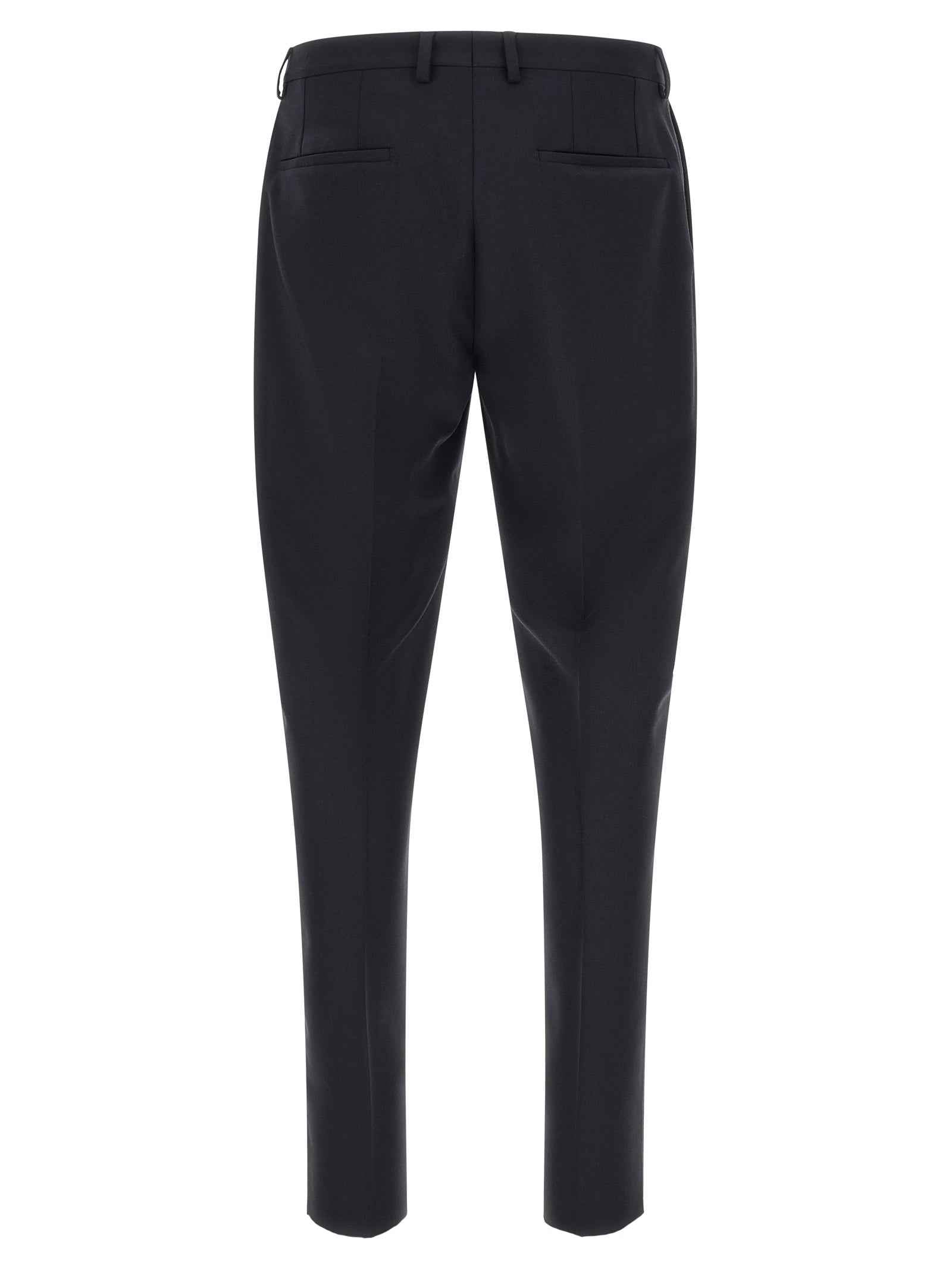 Blue Virgin Wool Two-Piece Suit