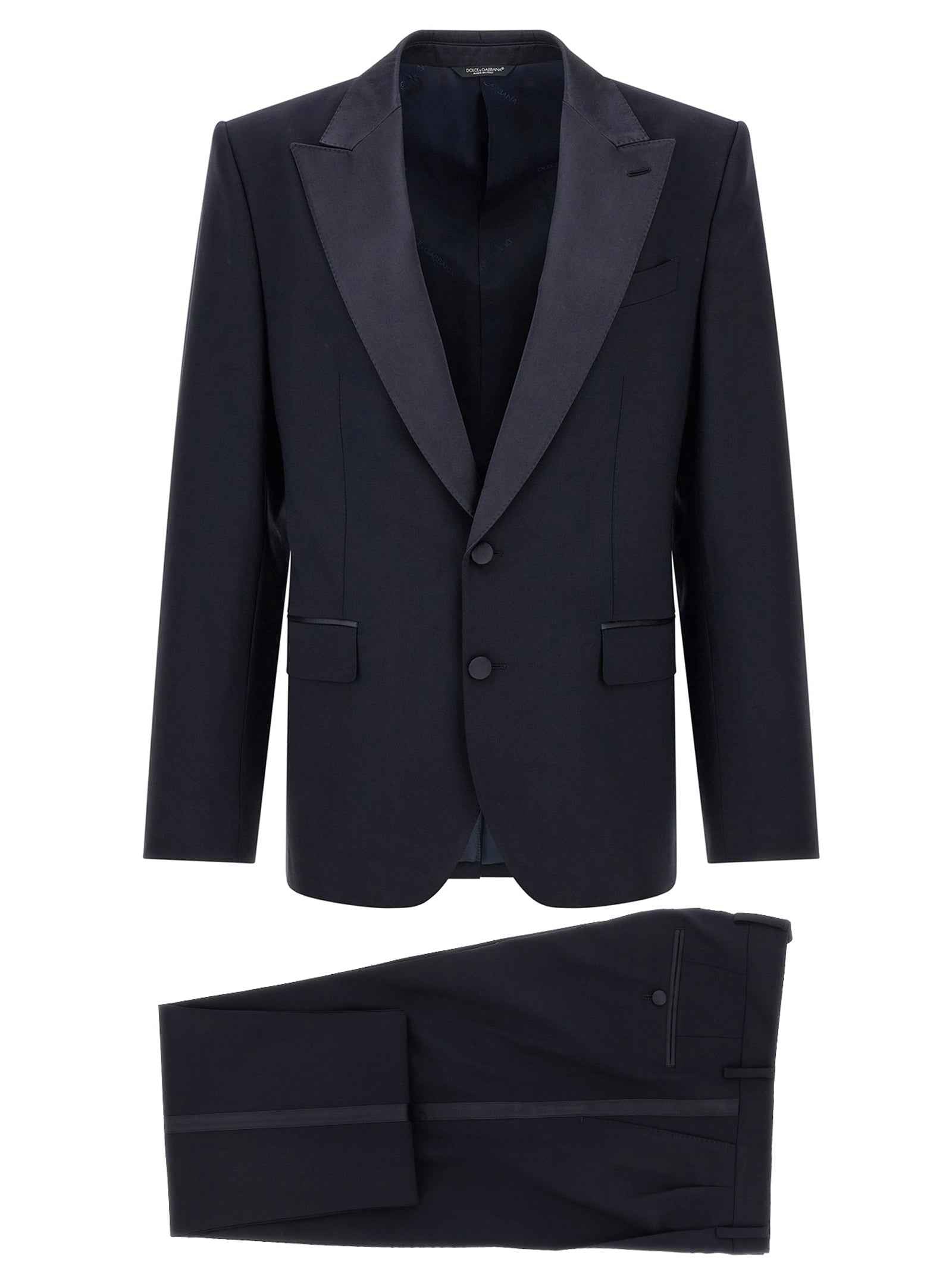 Blue Virgin Wool Two-Piece Suit