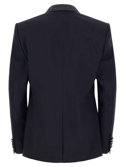 Blue Virgin Wool Two-Piece Suit