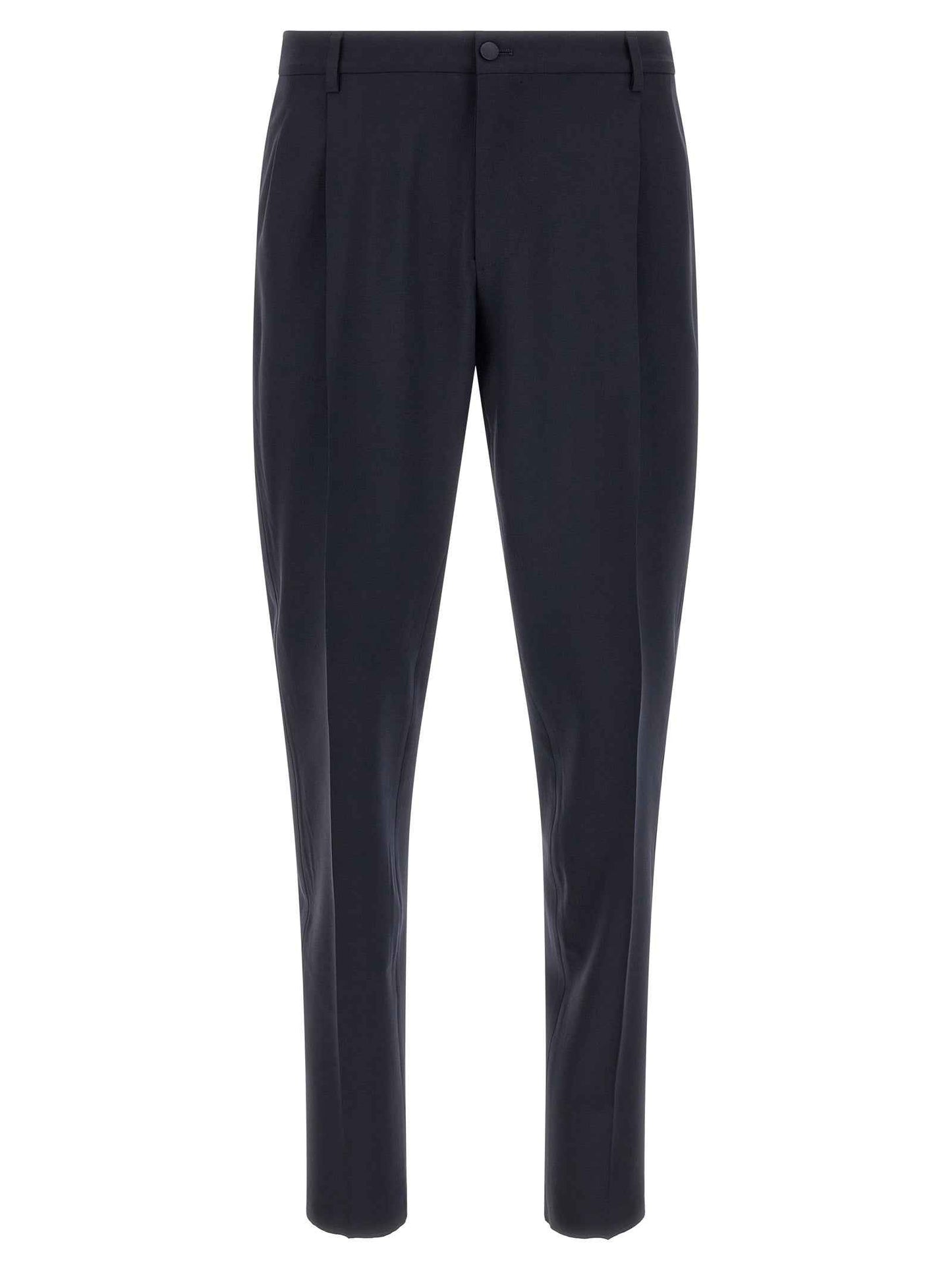 Blue Virgin Wool Two-Piece Suit