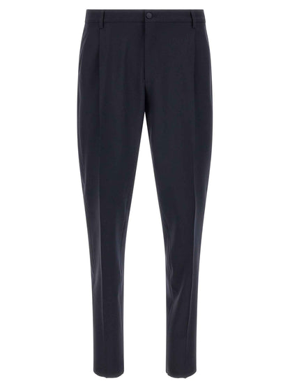 Blue Virgin Wool Two-Piece Suit