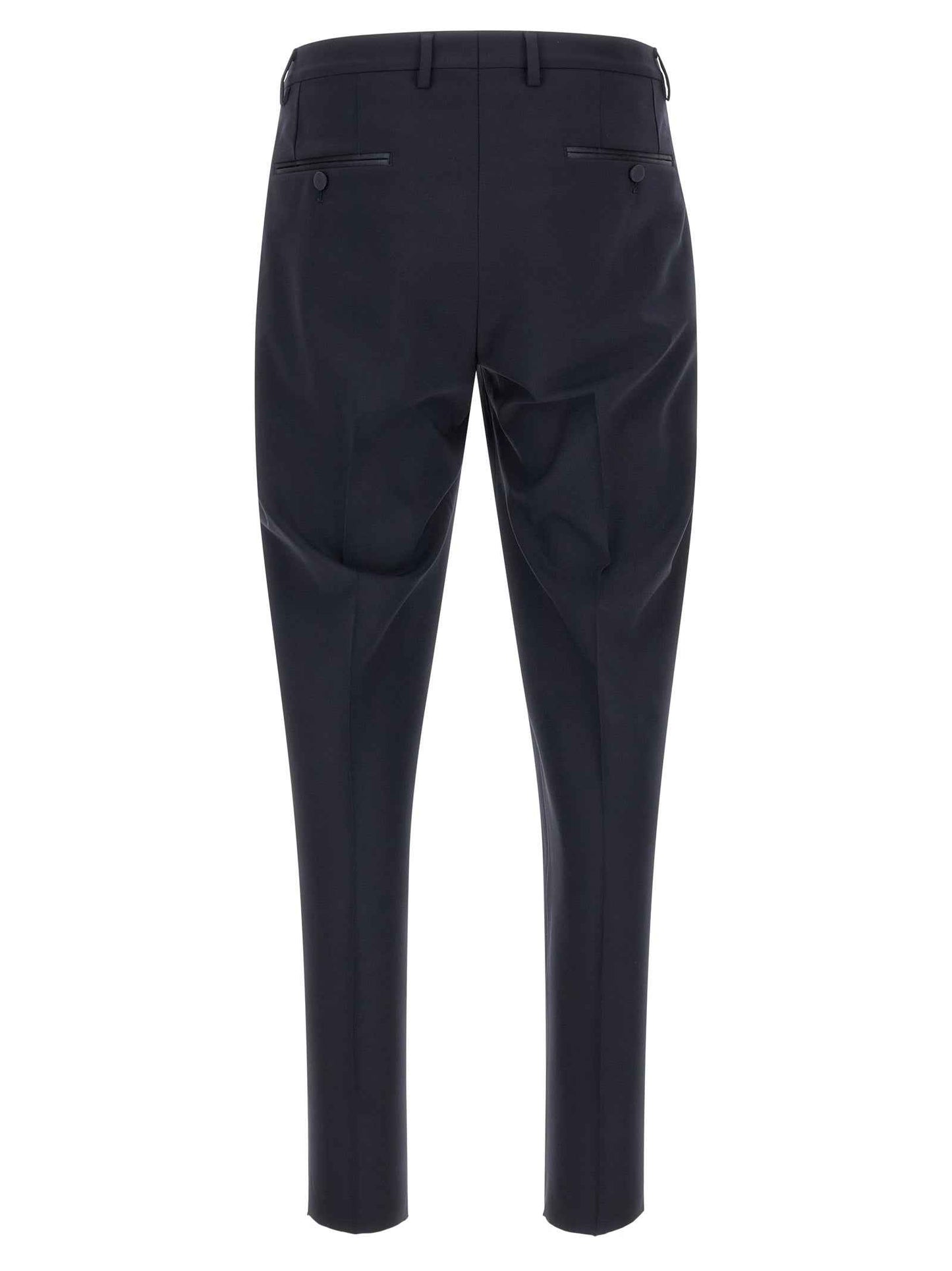 Blue Virgin Wool Two-Piece Suit