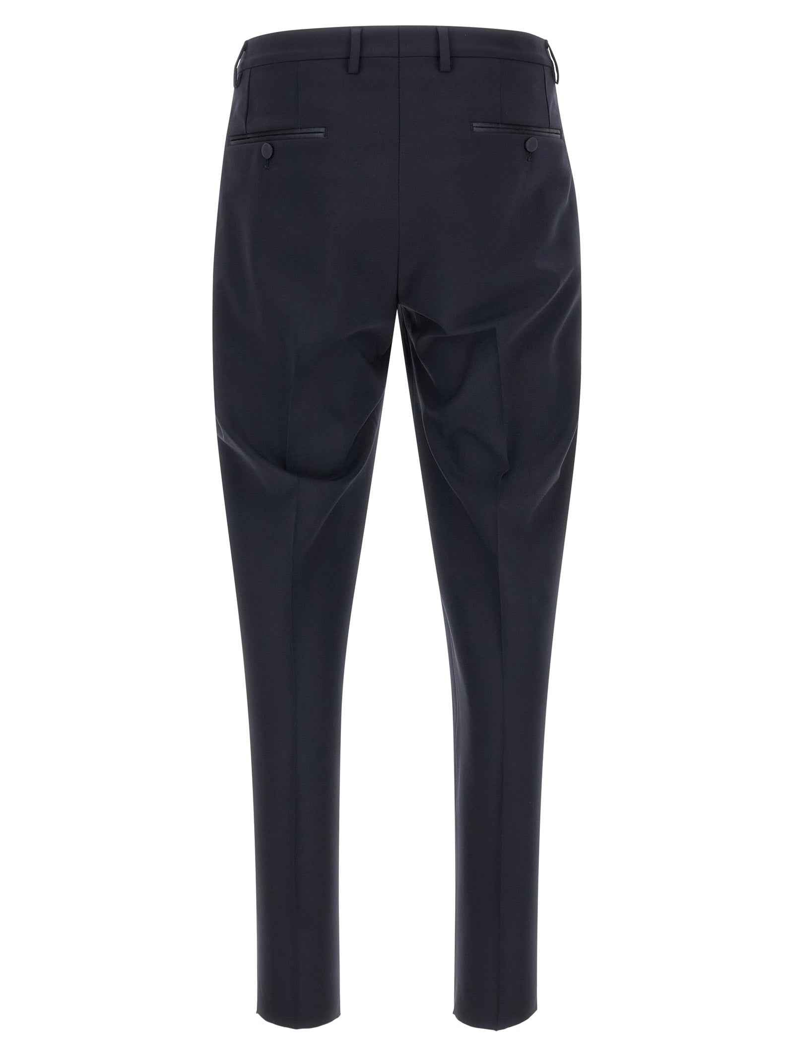Blue Virgin Wool Two-Piece Suit
