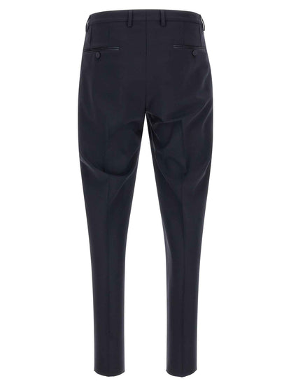 Blue Virgin Wool Two-Piece Suit