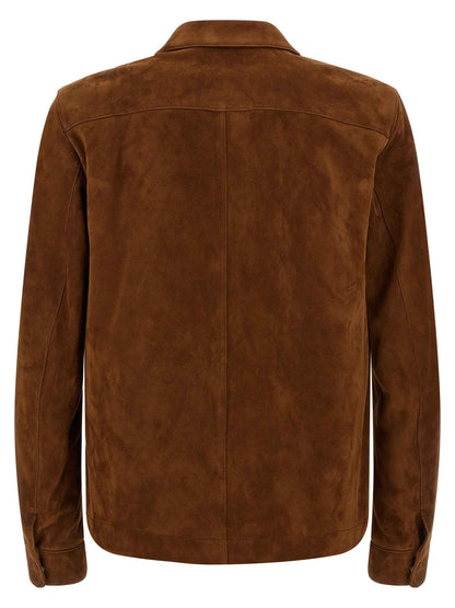 Brown Lamb Leather Leather Jacket