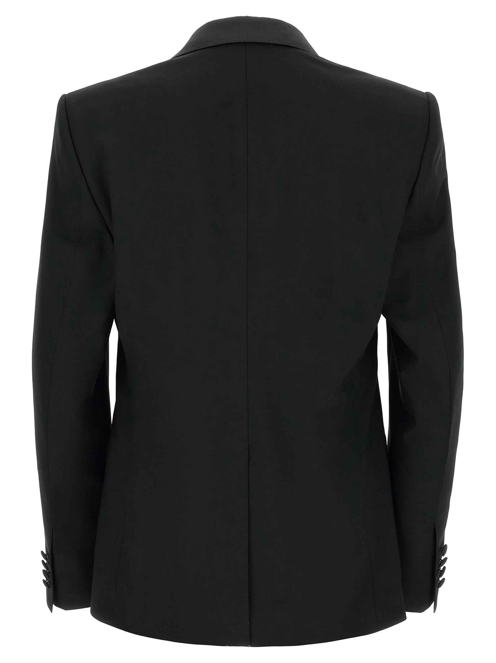 Black Virgin Wool Two-Piece Suit