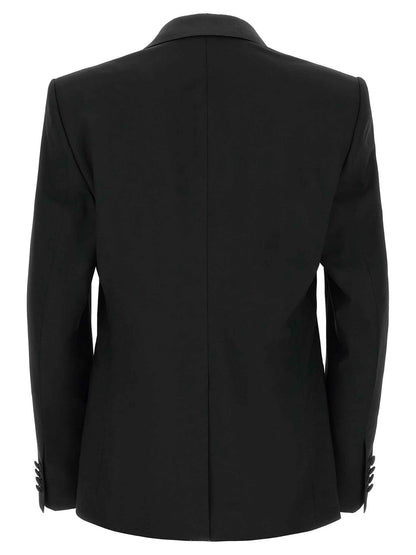 Black Virgin Wool Two-Piece Suit