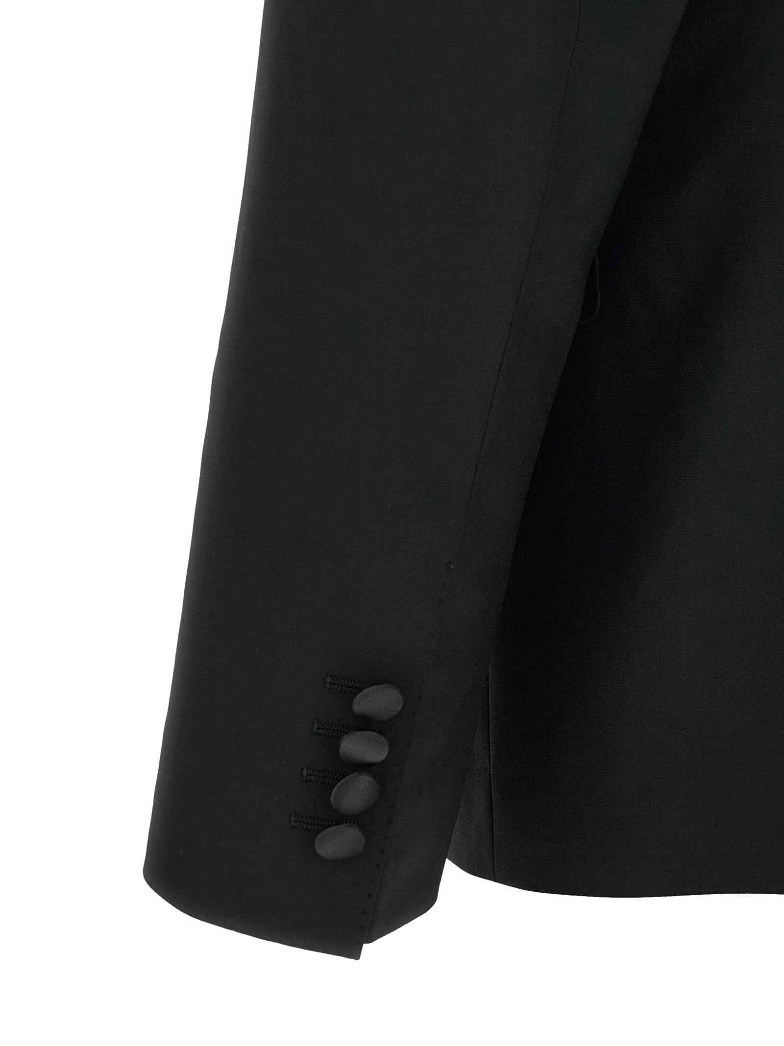 Black Virgin Wool Two-Piece Suit