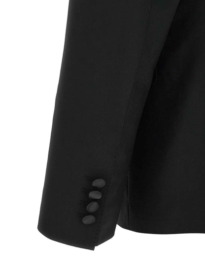 Black Virgin Wool Two-Piece Suit