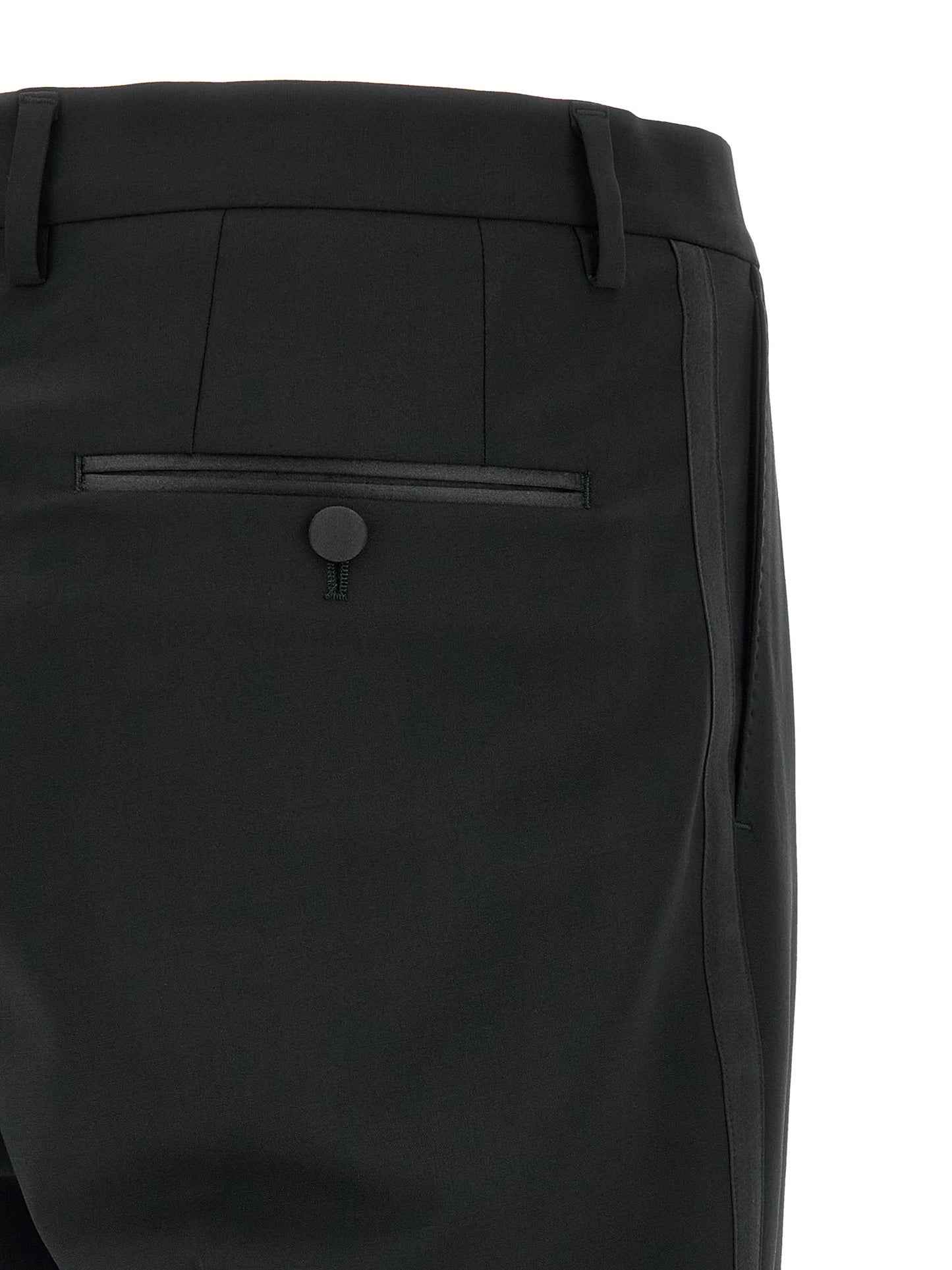 Black Virgin Wool Two-Piece Suit