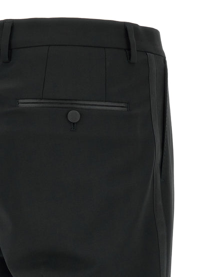 Black Virgin Wool Two-Piece Suit