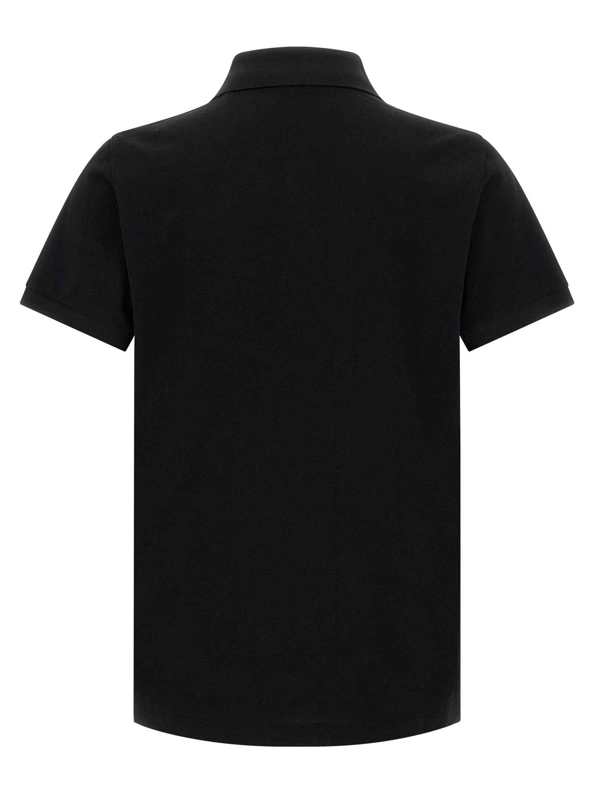 Black Cotton Polo Shirt