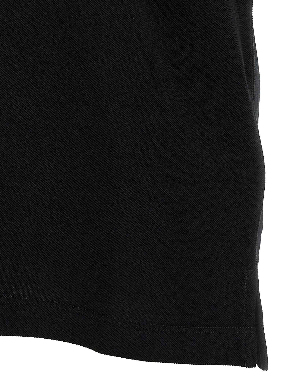 Black Cotton Polo Shirt