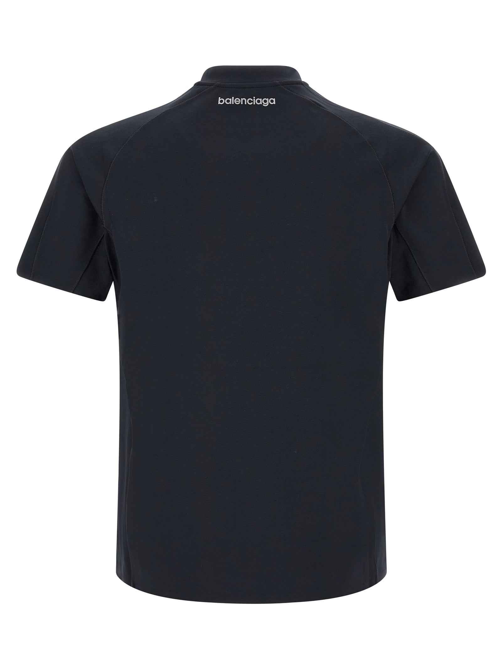 Blue Polyamide T-Shirt