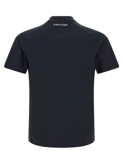 Blue Polyamide T-Shirt