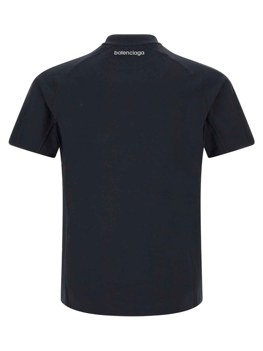 Blue Polyamide T-Shirt