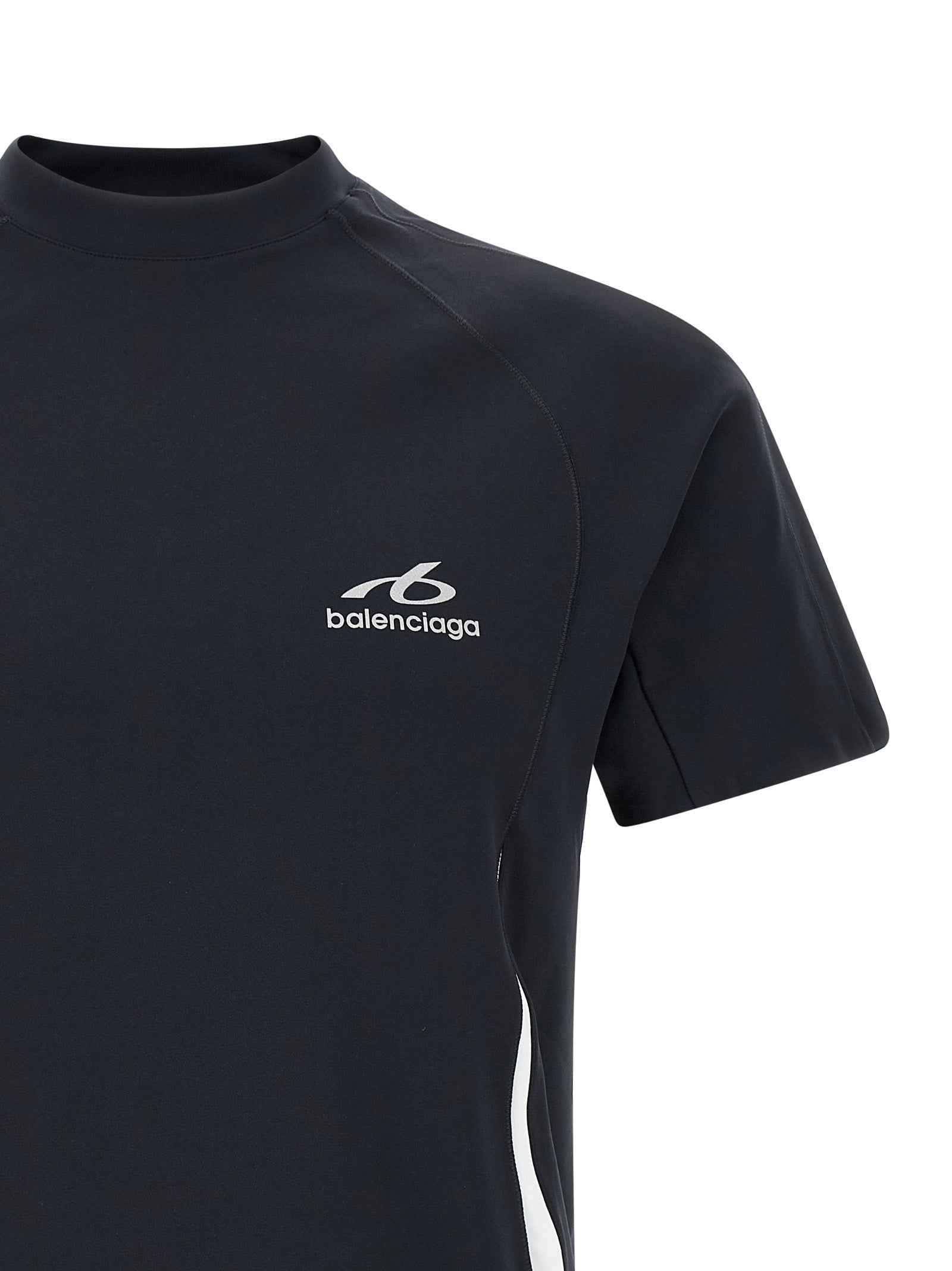 Blue Polyamide T-Shirt