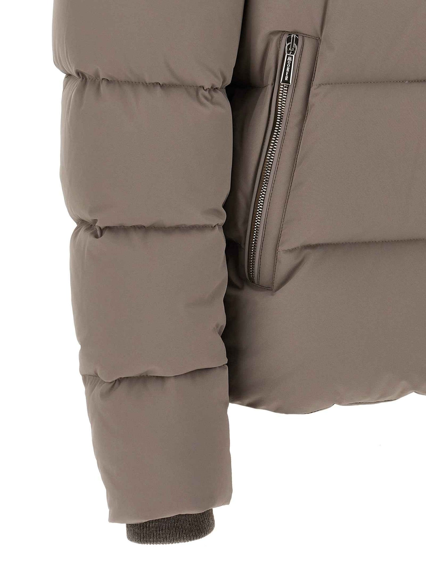 Gray Wool Bomber